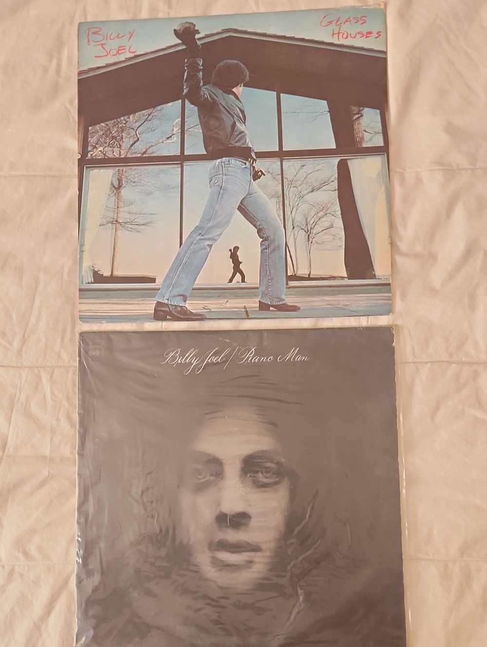 Billy Joel Vinyl Records - Glass Houses & Piano Man